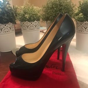Christian Louboutin Used Midnight Blue/Black Pump